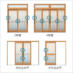 玄関引き戸リフォーム　防犯多点締まり仕様　usability_ph_09